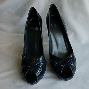 New Stuart Weitzman open toed high pump